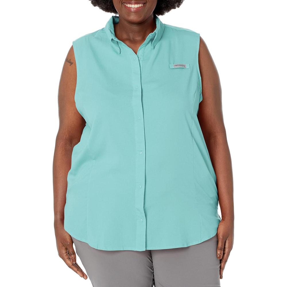 imageColumbia Womens PFG Tamiami Sleeveless ShirtGulf Stream