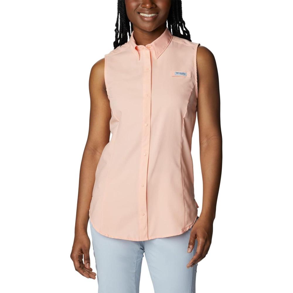 imageColumbia Womens PFG Tamiami Sleeveless ShirtLight Coral