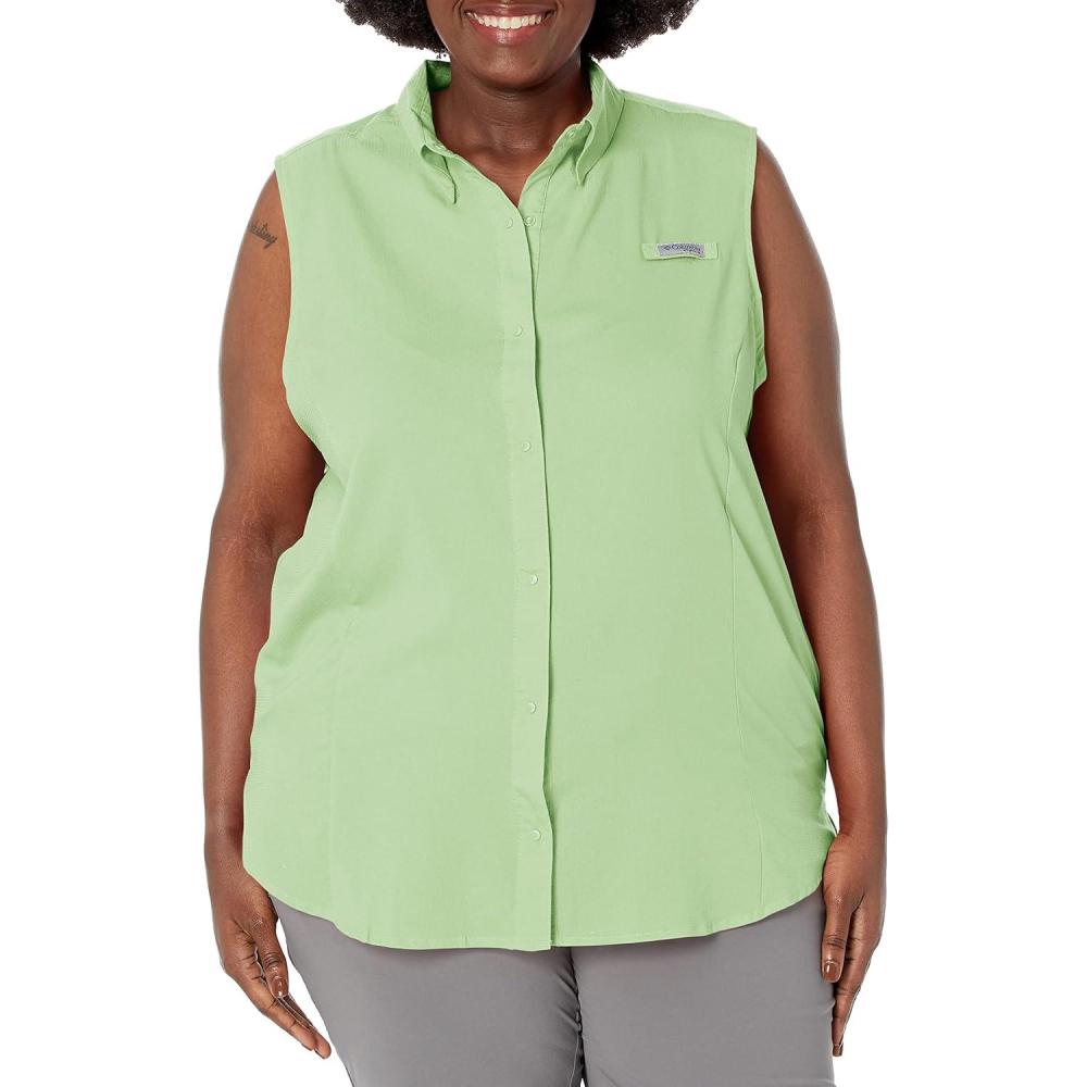 imageColumbia Womens PFG Tamiami Sleeveless ShirtLime Glow