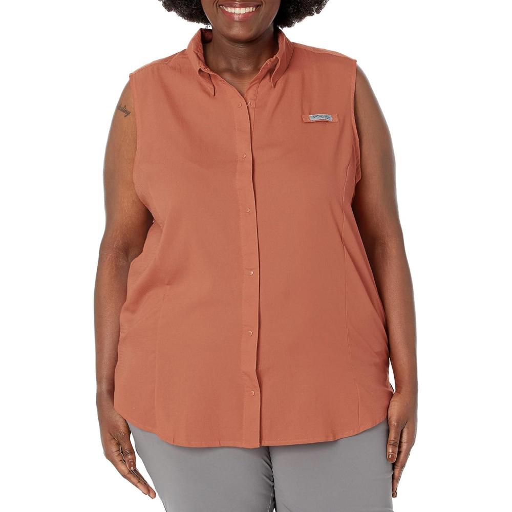 imageColumbia Womens PFG Tamiami Sleeveless ShirtLychee