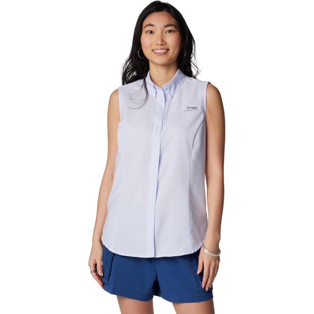 imageColumbia Womens PFG Tamiami Sleeveless ShirtSnowdrift