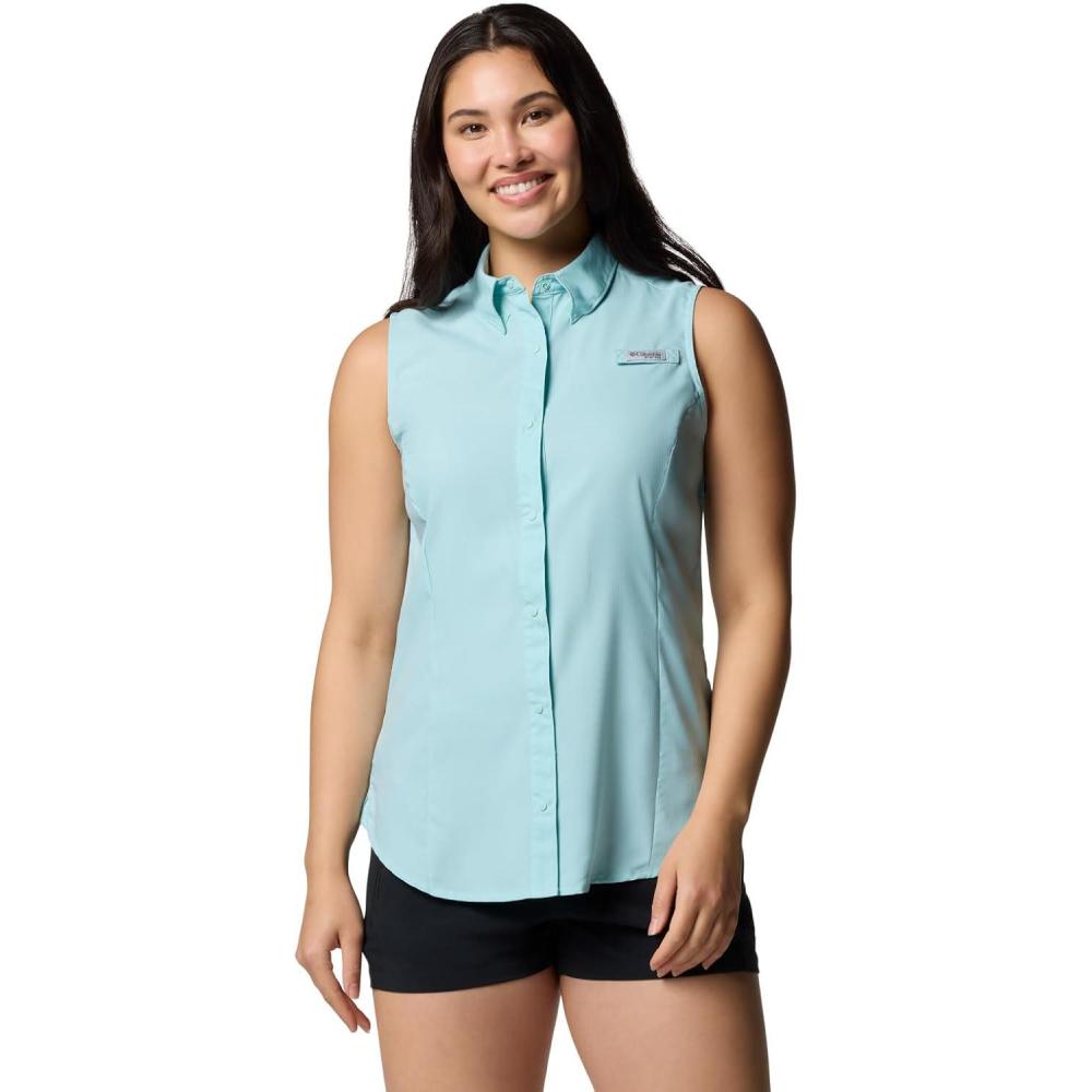 imageColumbia Womens PFG Tamiami Sleeveless ShirtSpray