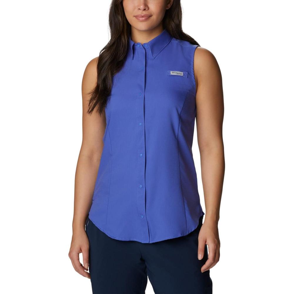 imageColumbia Womens PFG Tamiami Sleeveless ShirtViolet Sea