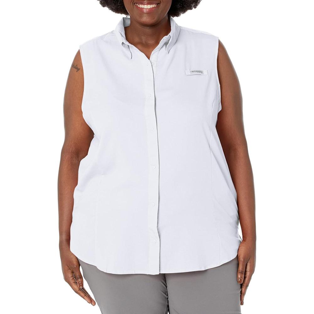 imageColumbia Womens PFG Tamiami Sleeveless ShirtWhite