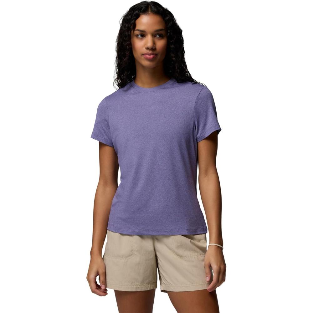imageColumbia Womens Parsons Point Short Sleeve Logo TeeStormwatch Heather