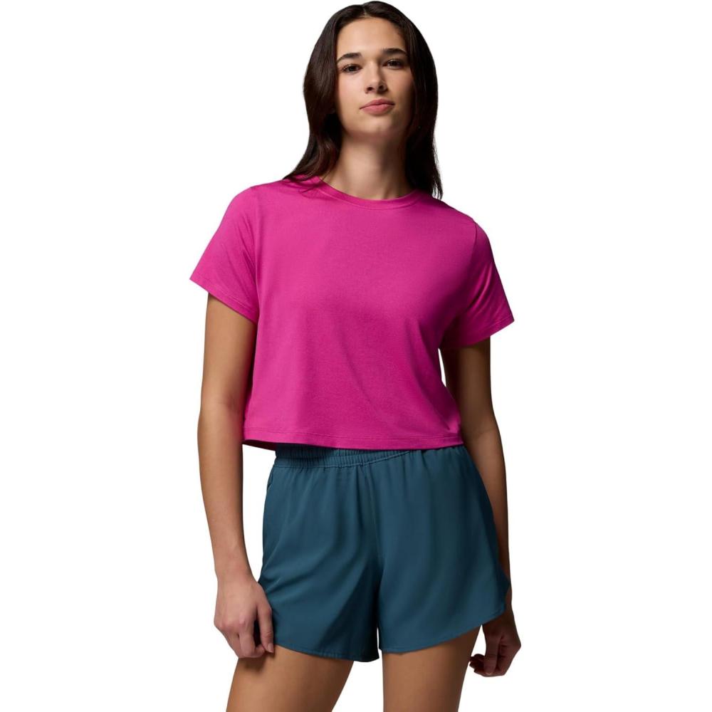 imageColumbia Womens Parsons Point Short Sleeve TeeFuchsia Heather