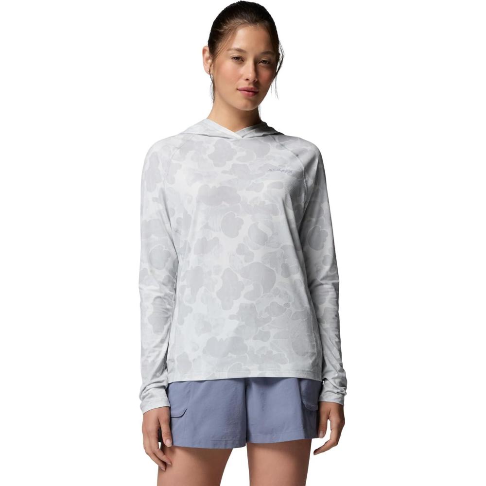 imageColumbia Womens Pfg Super Solar Stream II HoodieCool Grey Deltawoods