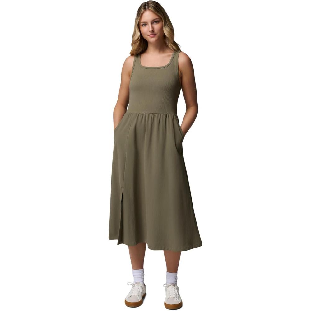 imageColumbia Womens Pinetown Canyon Rib DressStone Green