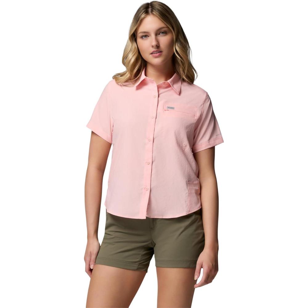 imageColumbia Womens Silver Ridge Utility II Short Sleeve ShirtPink Sand