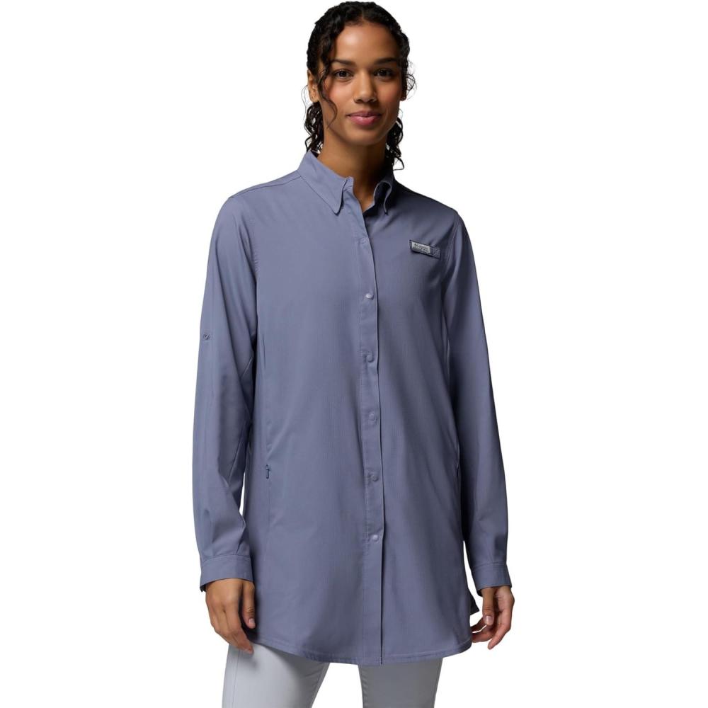 imageColumbia Womens Tamiami Long Sleeve TunicNew Moon