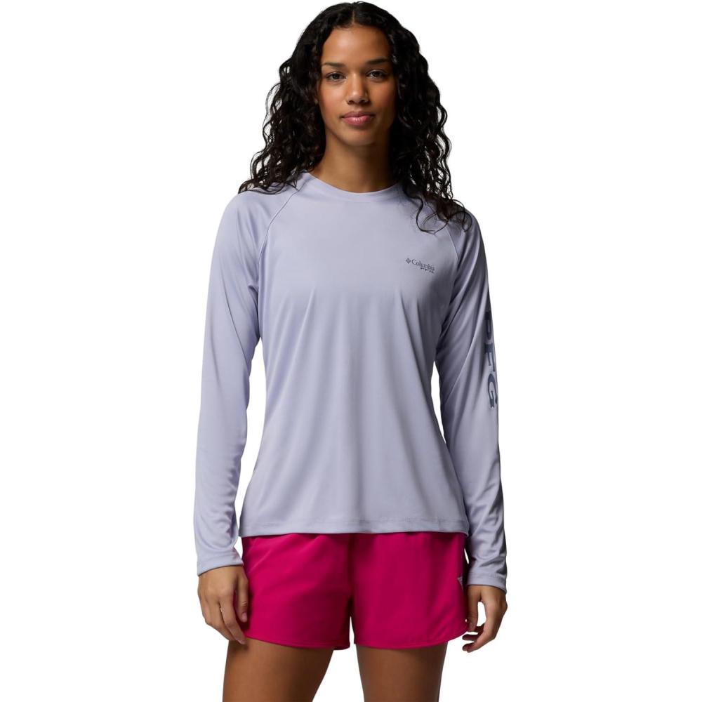 imageColumbia Womens Tidal Tee II Long Sleeve HoodieTwilightNew Moon Logo