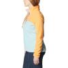 Columbia Womens Benton Springs Half Snap II Pull Over Fleece Jacket, Dark Stone/Canoe/Vintage Blue, 3X(Aqua Haze/Sunset Peach/Dusty Pink)