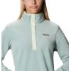 Columbia Womens Benton Springs Half Snap II Pull Over Fleece Jacket, Dark Stone/Canoe/Vintage Blue, 3X(Aqua Tone/Light Lime)
