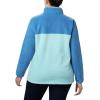 Columbia Womens Benton Springs Half Snap II Pull Over Fleece Jacket, Dark Stone/Canoe/Vintage Blue, 3X(Aquatint/Dark Pool)