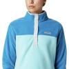 Columbia Womens Benton Springs Half Snap II Pull Over Fleece Jacket, Dark Stone/Canoe/Vintage Blue, 3X(Aquatint/Dark Pool)