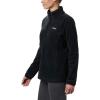 Columbia Womens Benton Springs Half Snap II Pull Over Fleece Jacket, Dark Stone/Canoe/Vintage Blue, 3X(Black)