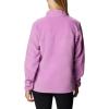 Columbia Womens Benton Springs Half Snap II Pull Over Fleece Jacket, Dark Stone/Canoe/Vintage Blue, 3X(Blossom Pink/Salmon)