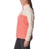 Columbia Womens Benton Springs Half Snap II Pull Over Fleece Jacket, Dark Stone/Canoe/Vintage Blue, 3X(Blush Pink/Peach Blossom)