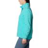 Columbia Womens Benton Springs Half Snap II Pull Over Fleece Jacket, Dark Stone/Canoe/Vintage Blue, 3X(Bright Aqua)
