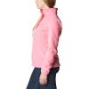 Columbia Womens Benton Springs Half Snap II Pull Over Fleece Jacket, Dark Stone/Canoe/Vintage Blue, 3X(Camellia Rose)