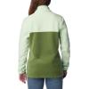 Columbia Womens Benton Springs Half Snap II Pull Over Fleece Jacket, Dark Stone/Canoe/Vintage Blue, 3X(Canteen/Sage Leaf)