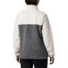 Columbia Womens Benton Springs Half Snap II Pull Over Fleece Jacket, Dark Stone/Canoe/Vintage Blue, 3X(City Grey Heather/Chalk)