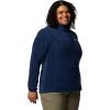 Columbia Womens Benton Springs Half Snap II Pull Over Fleece Jacket, Dark Stone/Canoe/Vintage Blue, 3X(Collegiate Navy)