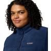 Columbia Womens Benton Springs Half Snap II Pull Over Fleece Jacket, Dark Stone/Canoe/Vintage Blue, 3X(Collegiate Navy)