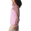 Columbia Womens Benton Springs Half Snap II Pull Over Fleece Jacket, Dark Stone/Canoe/Vintage Blue, 3X(Cosmos/Fig)