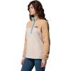 Columbia Womens Benton Springs Half Snap II Pull Over Fleece Jacket, Dark Stone/Canoe/Vintage Blue, 3X(Dark Stone/Canoe/Vintage Blue)