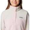 Columbia Womens Benton Springs Half Snap II Pull Over Fleece Jacket, Dark Stone/Canoe/Vintage Blue, 3X(Dusty Pink/Dark Stone/Dusty Pink)