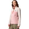 Columbia Womens Benton Springs Half Snap II Pull Over Fleece Jacket, Dark Stone/Canoe/Vintage Blue, 3X(Eraser Pink/Dark Stone/Tuscan)