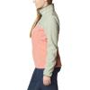 Columbia Womens Benton Springs Half Snap II Pull Over Fleece Jacket, Dark Stone/Canoe/Vintage Blue, 3X(Faded Peach/Safari/Stone Green)