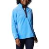 Columbia Womens Benton Springs Half Snap II Pull Over Fleece Jacket, Dark Stone/Canoe/Vintage Blue, 3X(Harbor Blue/Dk Nocturnal)