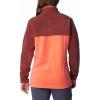 Columbia Womens Benton Springs Half Snap II Pull Over Fleece Jacket, Dark Stone/Canoe/Vintage Blue, 3X(Juicy/Spice)