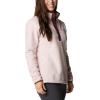 Columbia Womens Benton Springs Half Snap II Pull Over Fleece Jacket, Dark Stone/Canoe/Vintage Blue, 3X(Mineral Pink/Malbec)