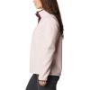 Columbia Womens Benton Springs Half Snap II Pull Over Fleece Jacket, Dark Stone/Canoe/Vintage Blue, 3X(Mineral Pink/Malbec)