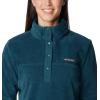 Columbia Womens Benton Springs Half Snap II Pull Over Fleece Jacket, Dark Stone/Canoe/Vintage Blue, 3X(Night Wave)