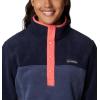 Columbia Womens Benton Springs Half Snap II Pull Over Fleece Jacket, Dark Stone/Canoe/Vintage Blue, 3X(Nocturnal/Dark Nocturnal)
