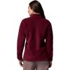 Columbia Womens Benton Springs Half Snap II Pull Over Fleece Jacket, Dark Stone/Canoe/Vintage Blue, 3X(Rich Wine/Eraser Pink)