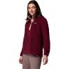 Columbia Womens Benton Springs Half Snap II Pull Over Fleece Jacket, Dark Stone/Canoe/Vintage Blue, 3X(Rich Wine/Eraser Pink)