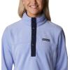 Columbia Womens Benton Springs Half Snap II Pull Over Fleece Jacket, Dark Stone/Canoe/Vintage Blue, 3X(Serenity/Dark Nocturnal)