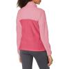 Columbia Womens Benton Springs Half Snap II Pull Over Fleece Jacket, Dark Stone/Canoe/Vintage Blue, 3X(Wild Geranium/Wild Rose)