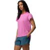 Columbia Women’s Bluevista Hill Short Sleeve Crew(Fuchsia Heather)