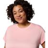 Columbia Women’s Bluevista Hill Short Sleeve Crew(Pink Sand Heather)