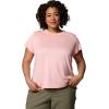 Columbia Women’s Bluevista Hill Short Sleeve Crew(Pink Sand Heather)