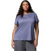 Columbia Women’s Bluevista Hill Short Sleeve Crew(Stormwatch Heather)