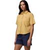 Columbia Women’s Brea Falls Woven Short Sleeve(Sand Dune)