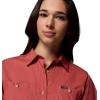 Columbia Women’s Brea Falls Woven Short Sleeve(Washed Red)