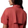 Columbia Women’s Brea Falls Woven Short Sleeve(Washed Red)
